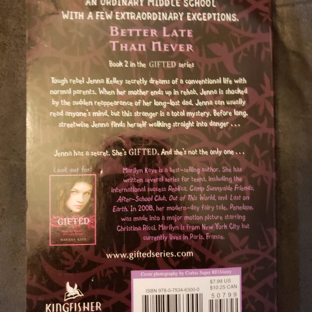 Gifted: Better Late Than Never by Marilyn Kaye  Paperback book‎